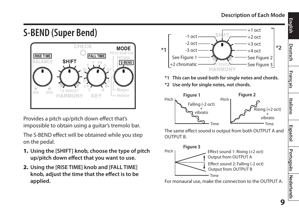 P. 9), S-bend (super bend) | Boss Audio Systems Harmonist PS-6 User Manual | Page 11 / 92