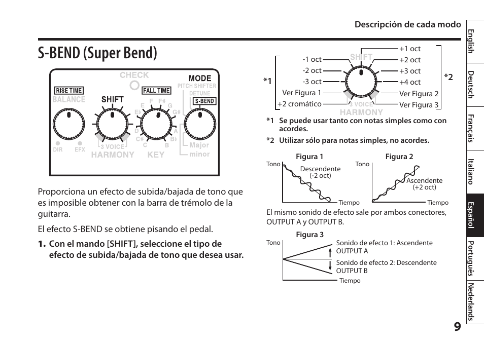 Pág. 9, S-bend (super bend) | Boss Audio Systems Harmonist PS-6 User Manual | Page 59 / 92