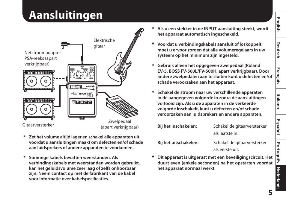 Aansluitingen | Boss Audio Systems Harmonist PS-6 User Manual | Page 79 / 92