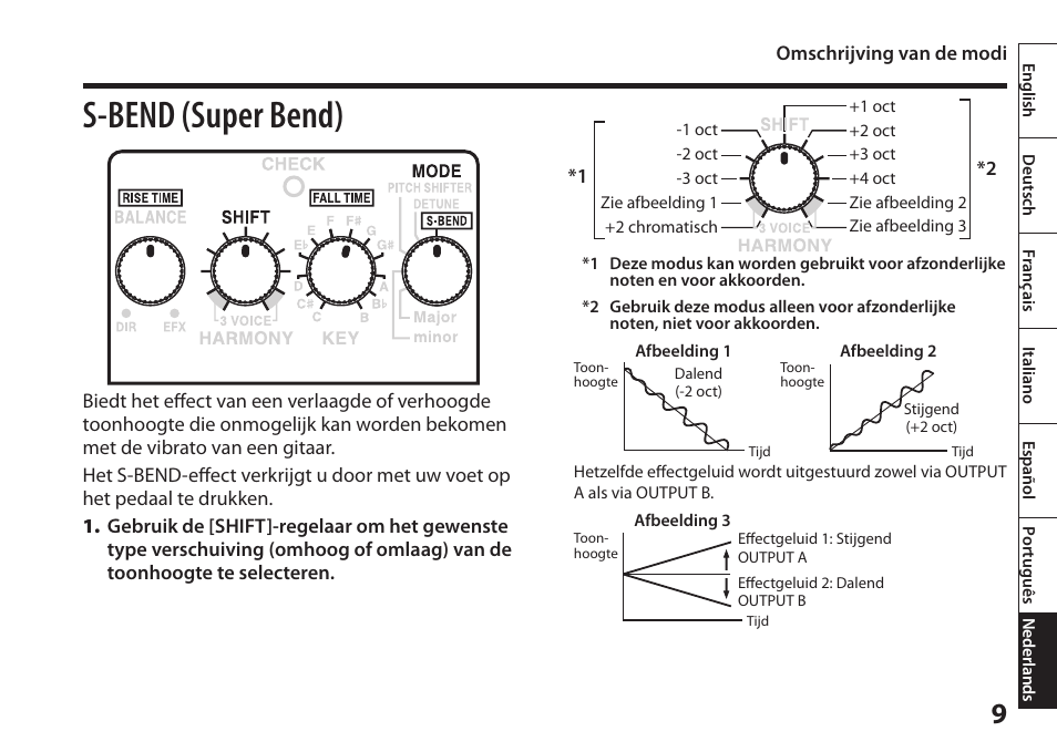 9) v, S-bend (super bend) | Boss Audio Systems Harmonist PS-6 User Manual | Page 83 / 92