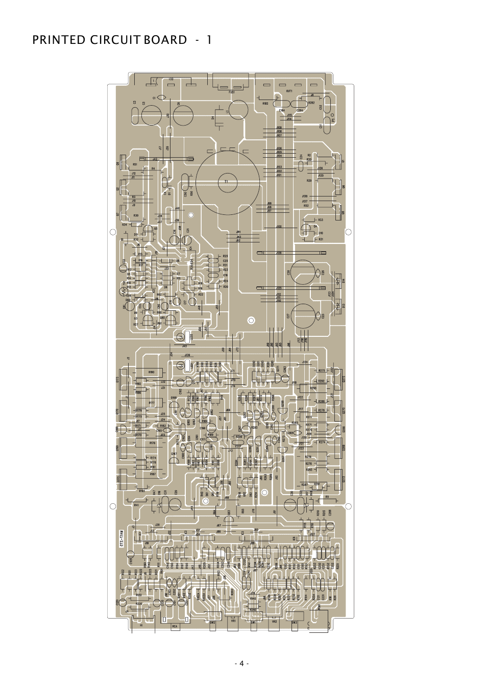 Printed circuit board - 1 | Boss Audio Systems GT680 User Manual | Page 4 / 8