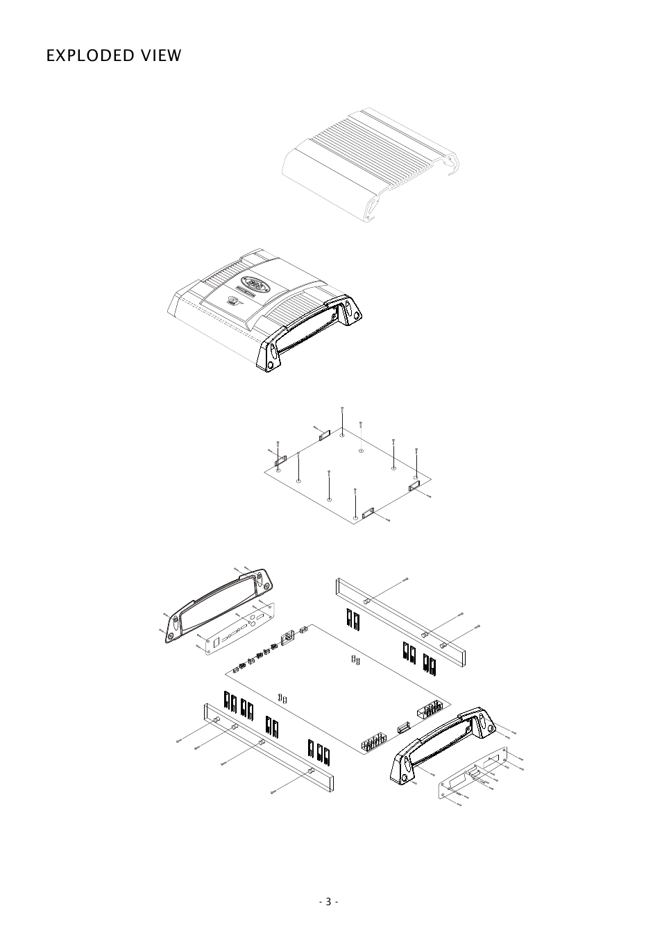 Exploded view | Boss Audio Systems GT580 User Manual | Page 3 / 8