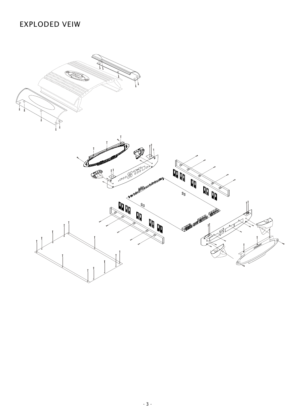 Exploded veiw | Boss Audio Systems CHAOS CH800 User Manual | Page 3 / 9