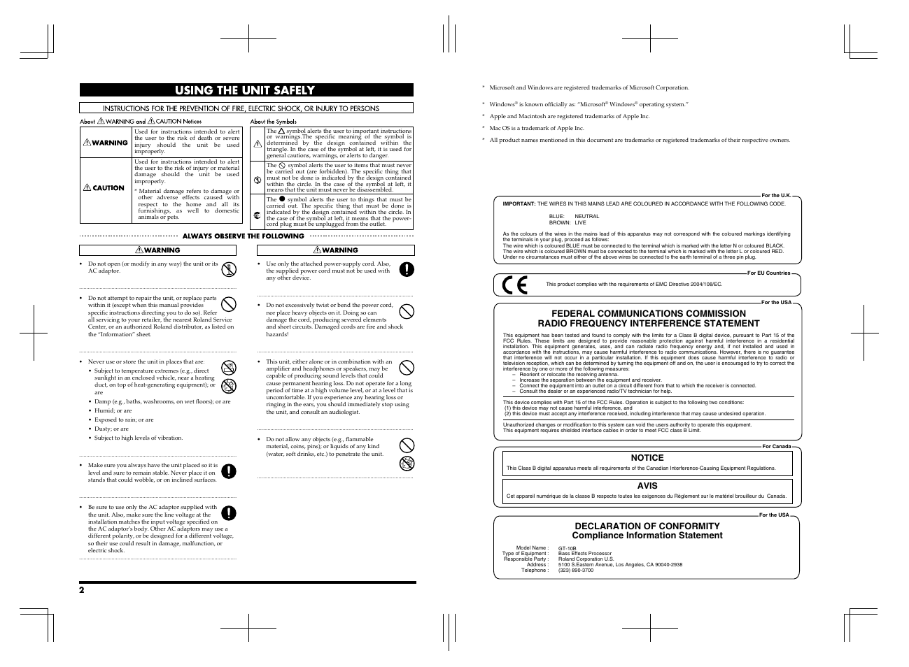 Notice avis | Boss Audio Systems GT-10B User Manual | Page 155 / 156