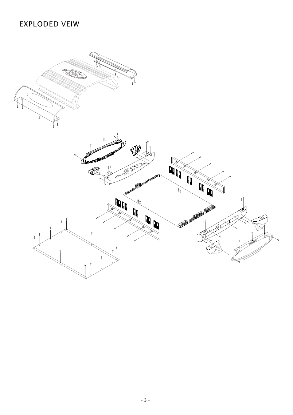 Exploded veiw | Boss Audio Systems CH600 User Manual | Page 3 / 9