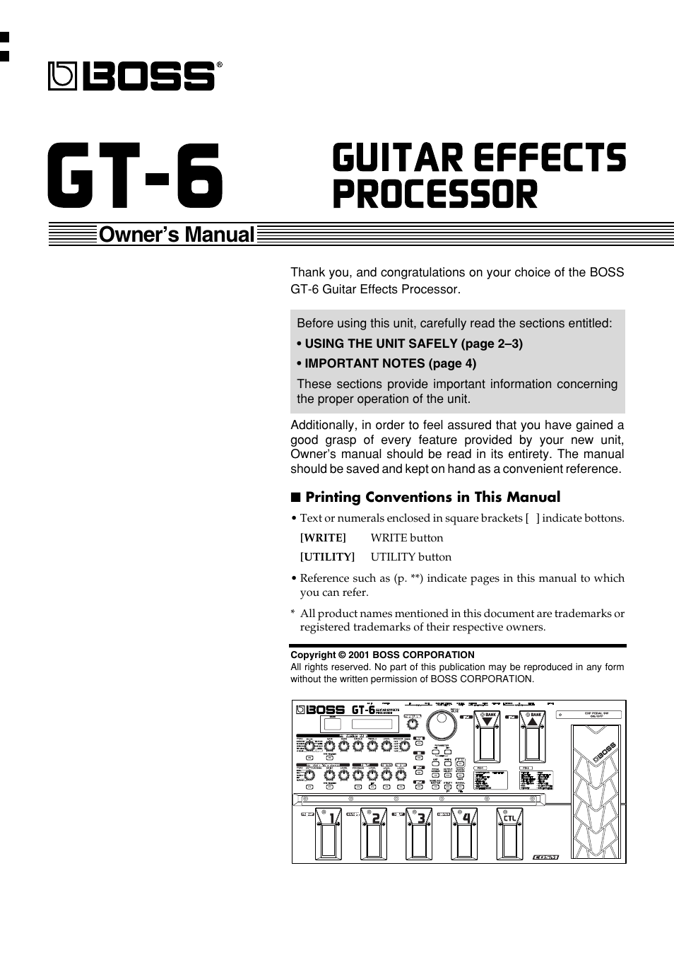 Boss Audio Systems GT-6 User Manual | 84 pages