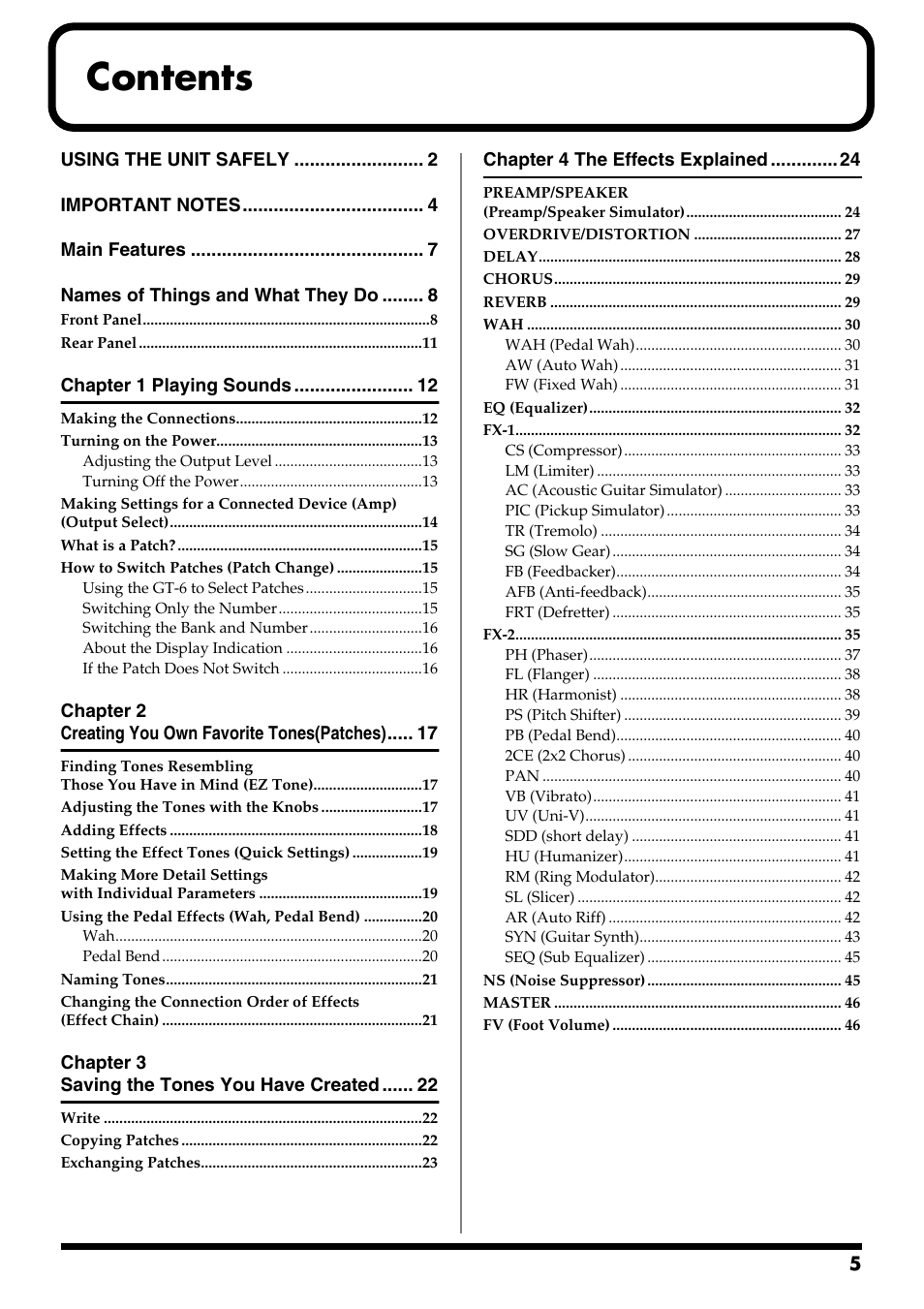 Boss Audio Systems GT-6 User Manual | Page 5 / 84