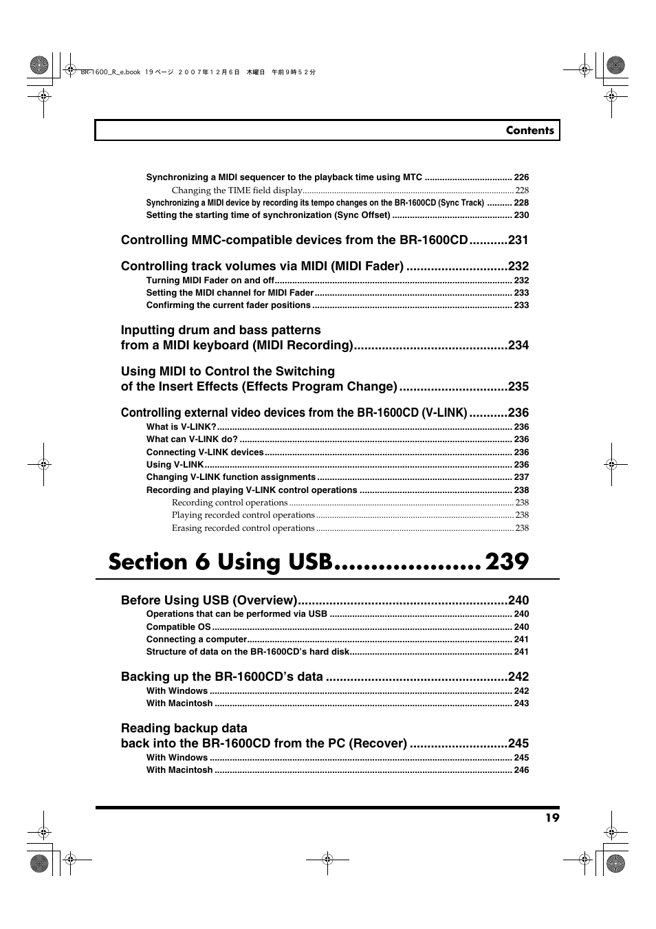 Boss Audio Systems DIGITAL RECORDING STUDIO BR-1600CD User Manual | Page 19 / 312