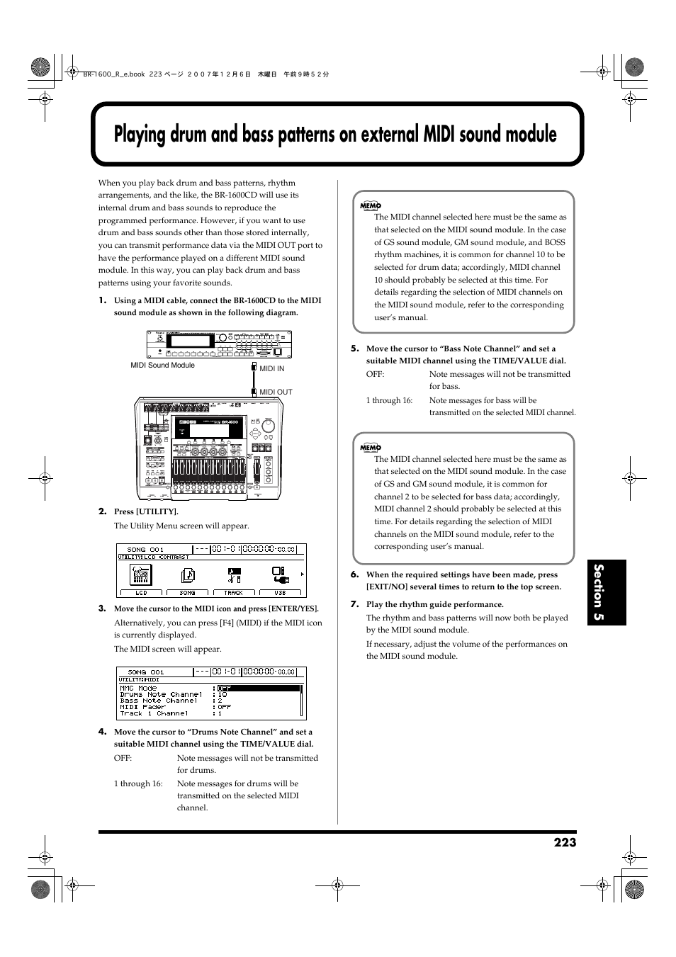 Boss Audio Systems DIGITAL RECORDING STUDIO BR-1600CD User Manual | Page 223 / 312