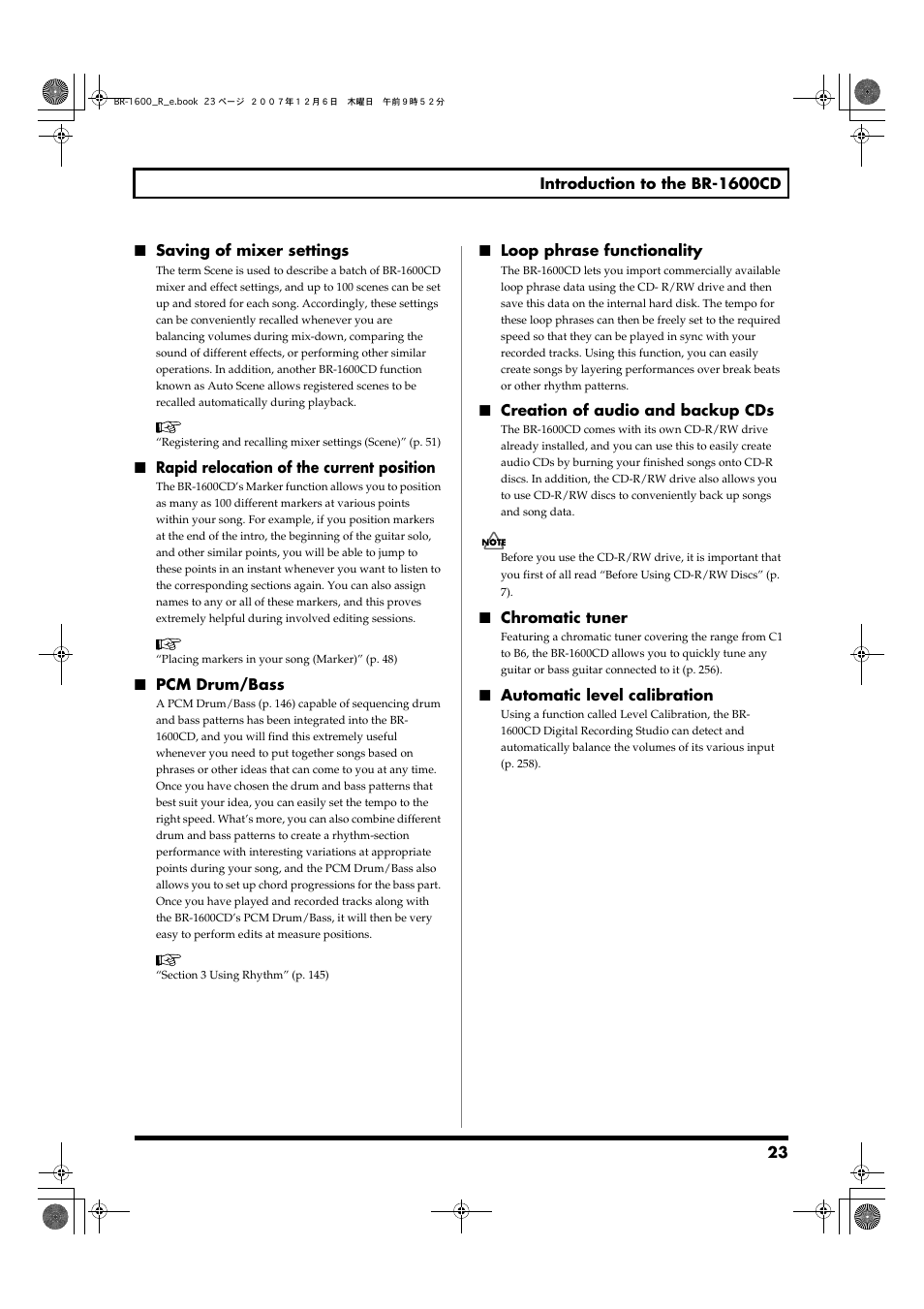 Boss Audio Systems DIGITAL RECORDING STUDIO BR-1600CD User Manual | Page 23 / 312