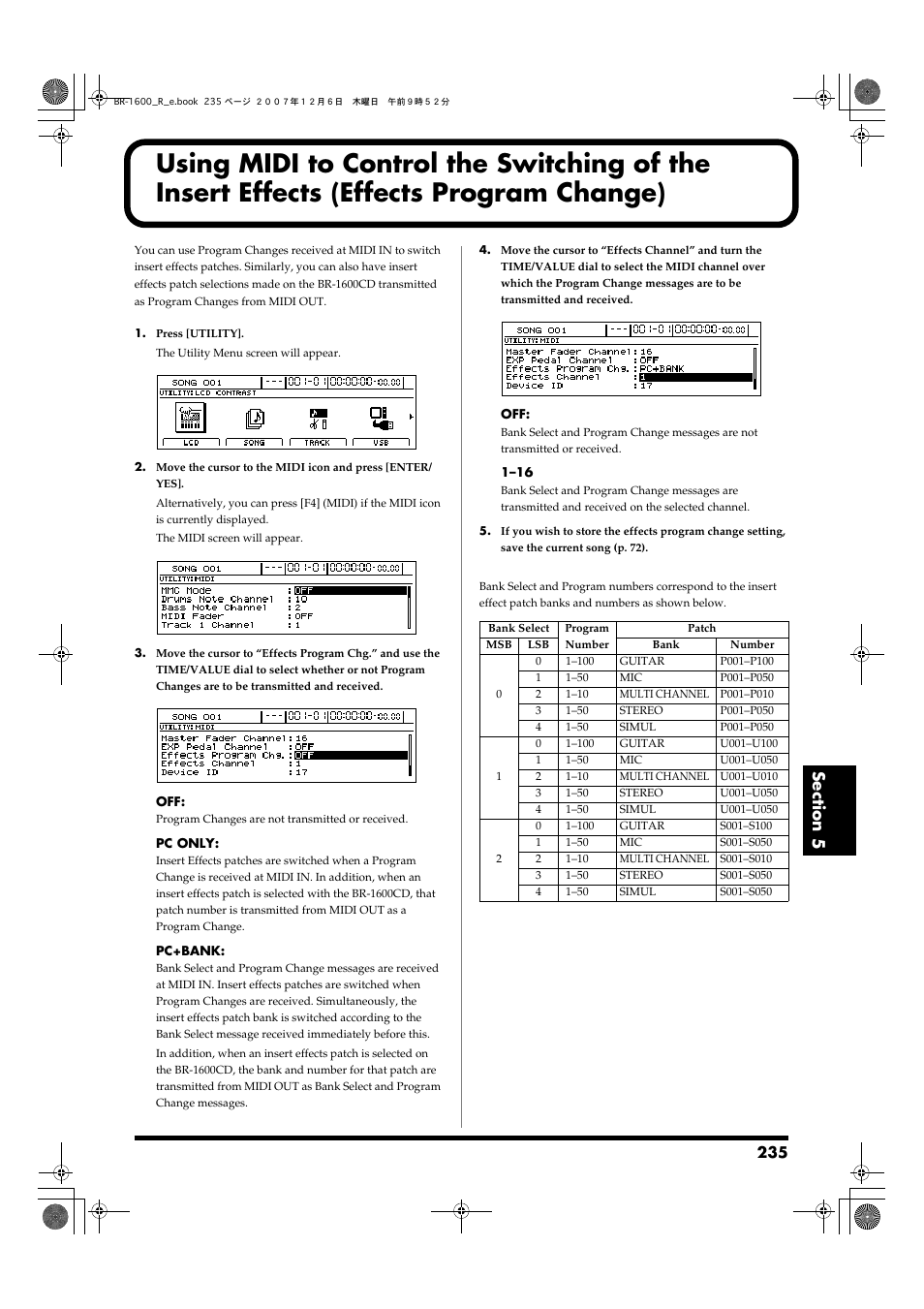 Boss Audio Systems DIGITAL RECORDING STUDIO BR-1600CD User Manual | Page 235 / 312
