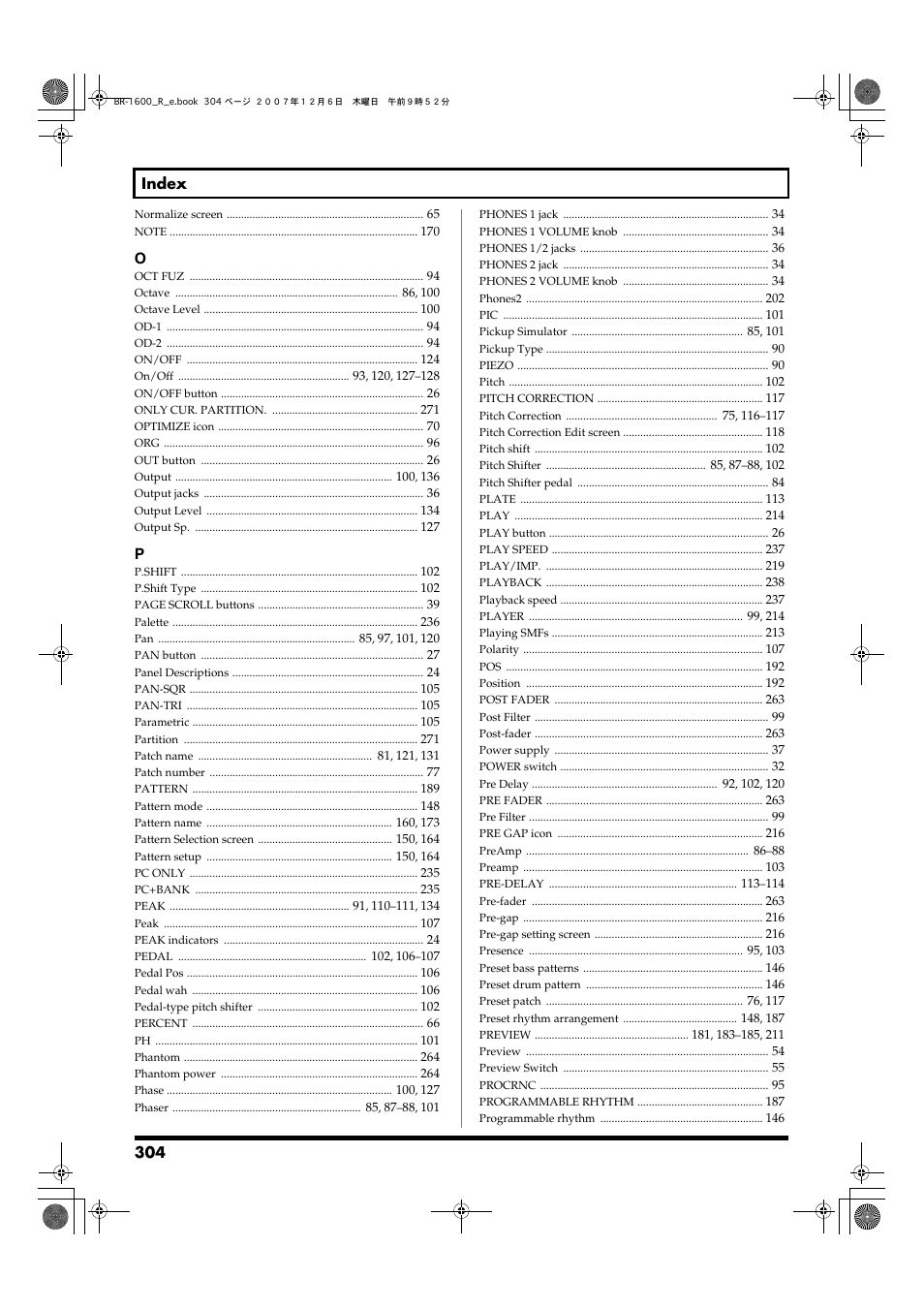 Boss Audio Systems DIGITAL RECORDING STUDIO BR-1600CD User Manual | Page 304 / 312