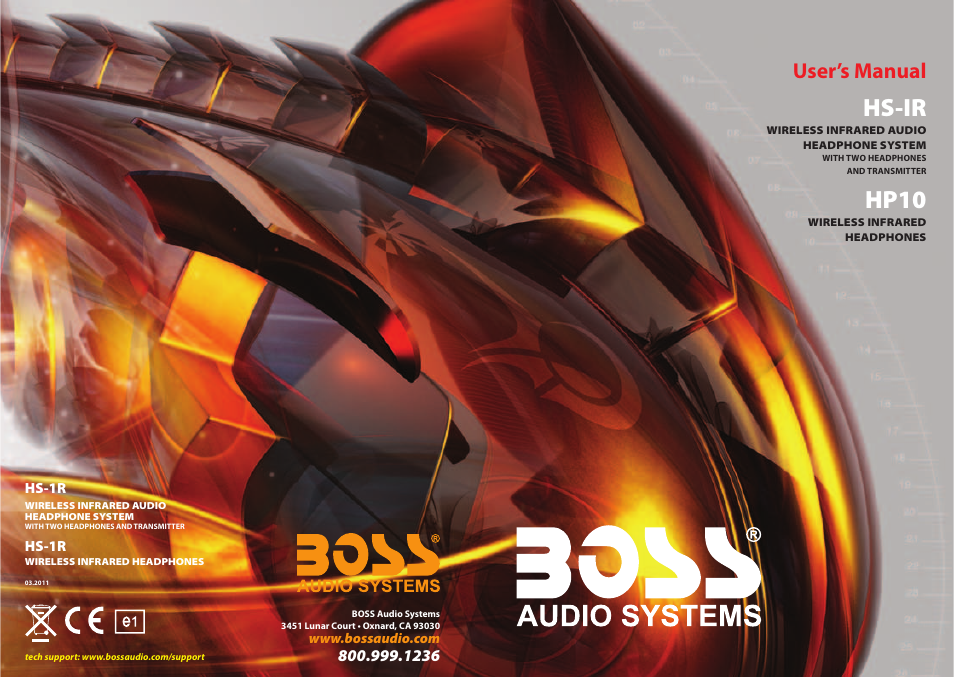 Boss Audio Systems HP-10 User Manual | 9 pages