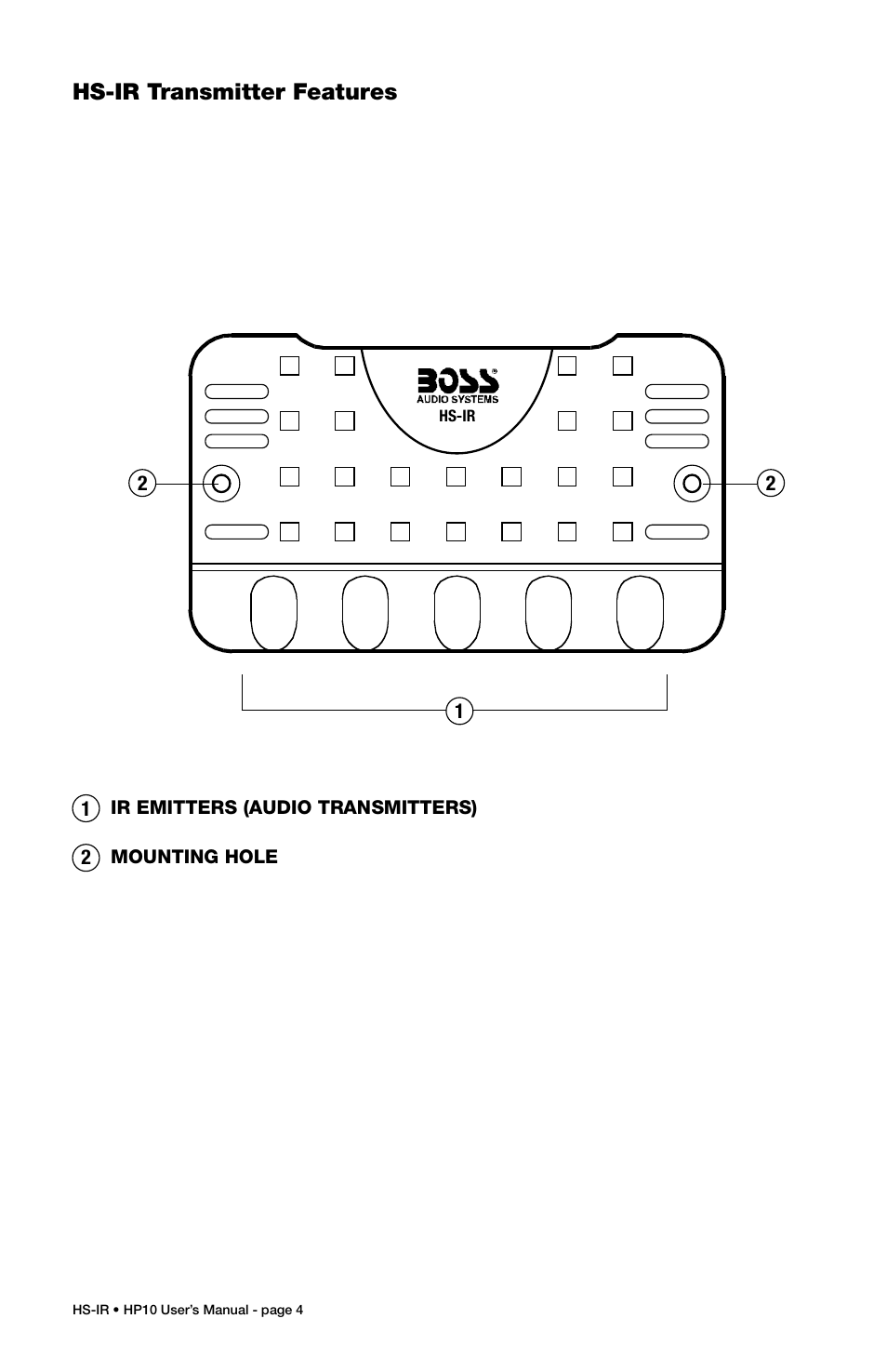 Boss Audio Systems HP-10 User Manual | Page 5 / 9