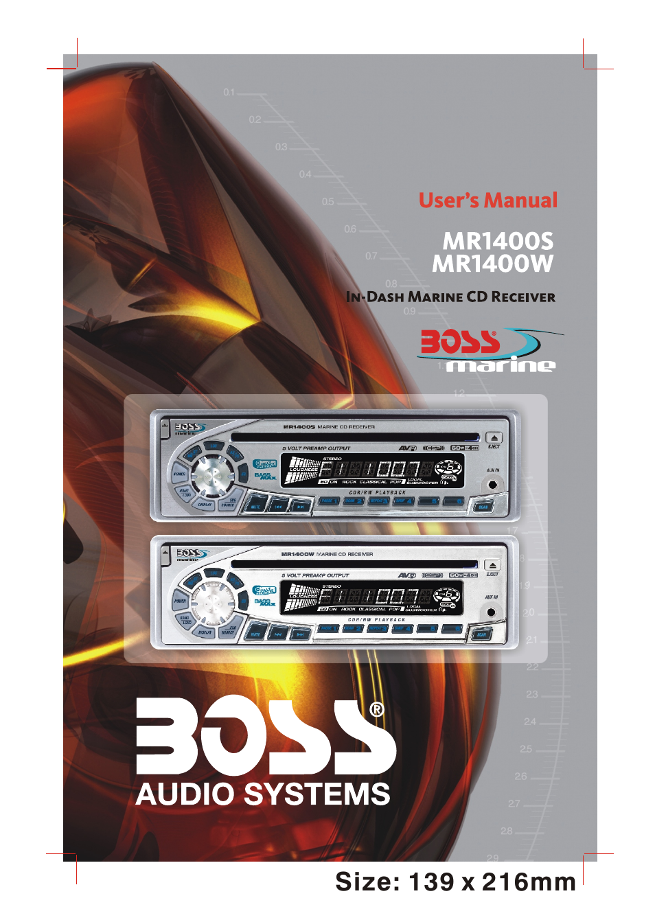 Boss Audio Systems MR1400W User Manual | 14 pages