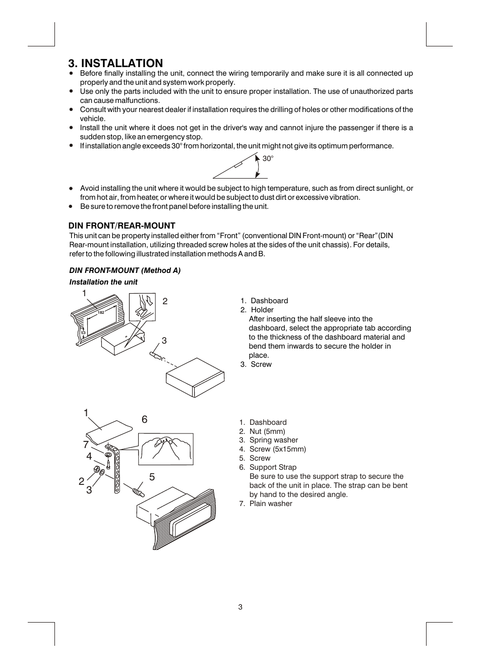 Installation | Boss Audio Systems MR1400W User Manual | Page 4 / 14