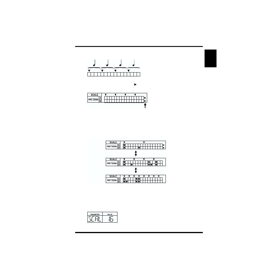 Scale display, Changing the scale, Scale display changing the scale | Boss Audio Systems DR-670 User Manual | Page 45 / 120