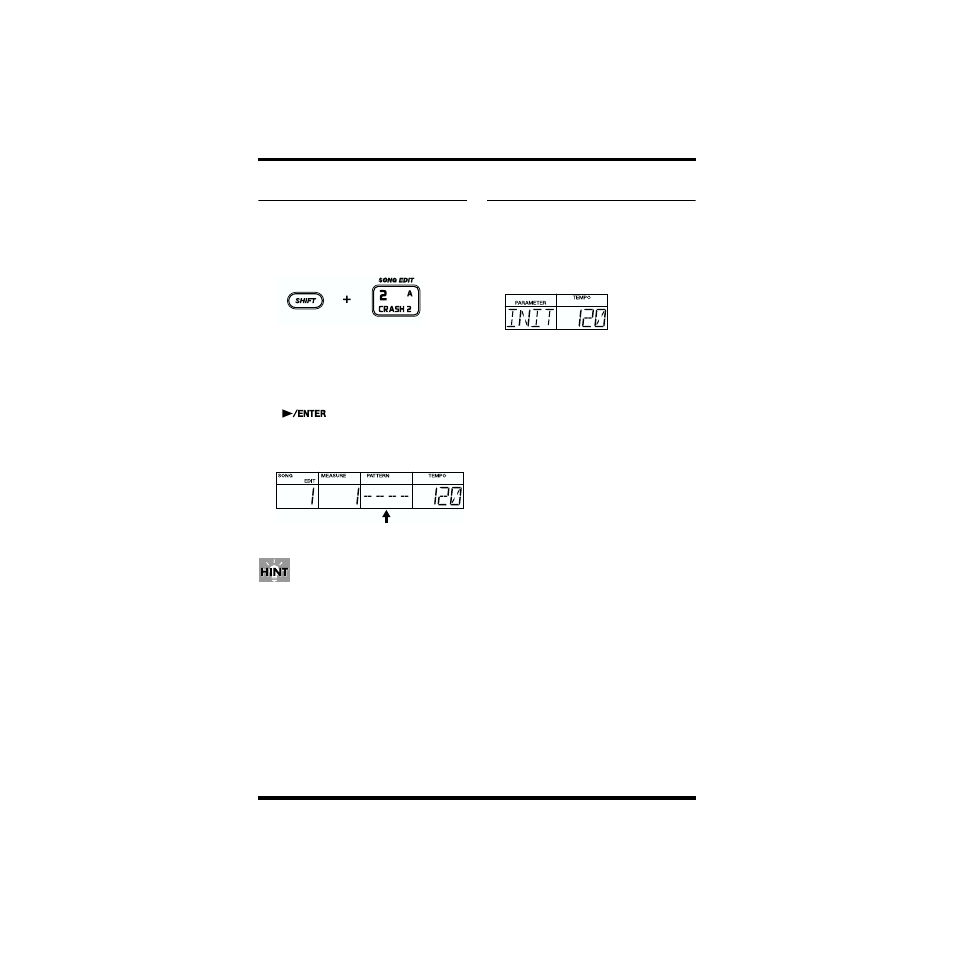 1> select an unrecorded song, 2> select the tempo (initial tempo) | Boss Audio Systems DR-670 User Manual | Page 64 / 120