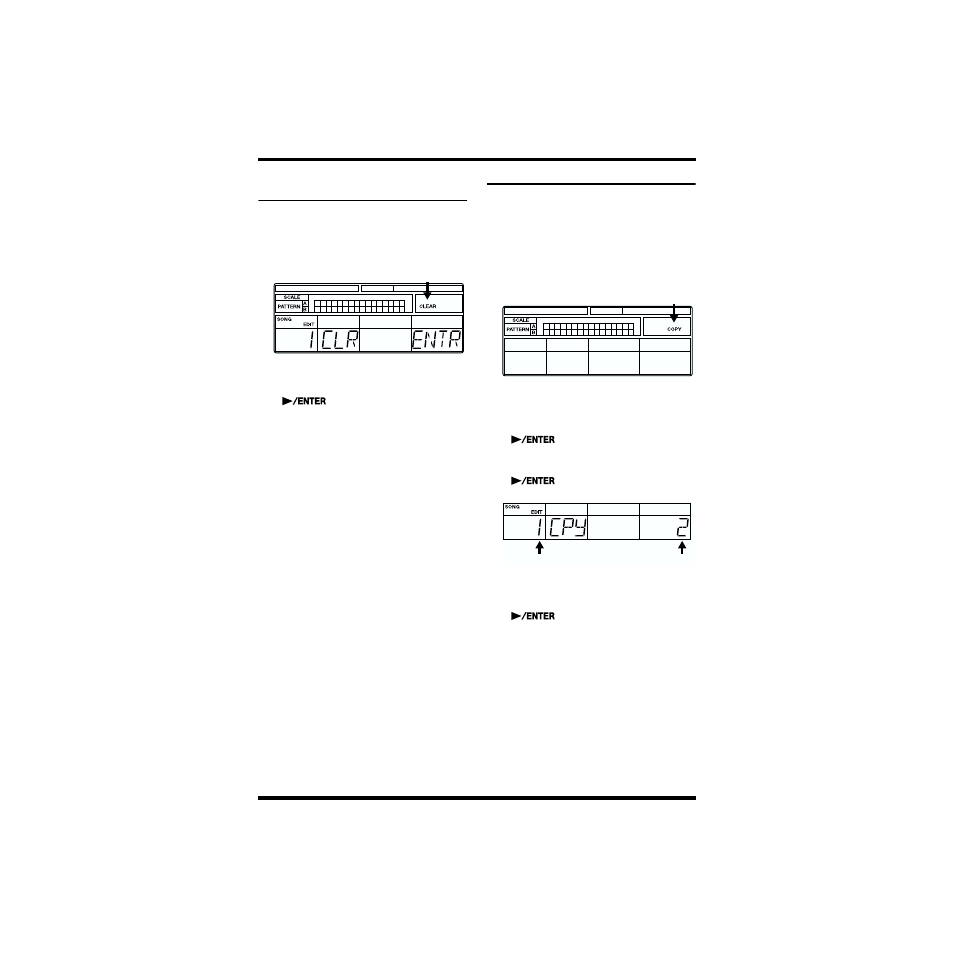 Removing unneeded song (song clear), Copying song, Removing unneeded song (song clear) copying song | Boss Audio Systems DR-670 User Manual | Page 70 / 120