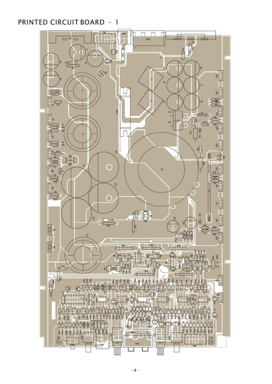Printed circuit board - 1 | Boss Audio Systems CHAOS CH3000D User Manual | Page 4 / 10