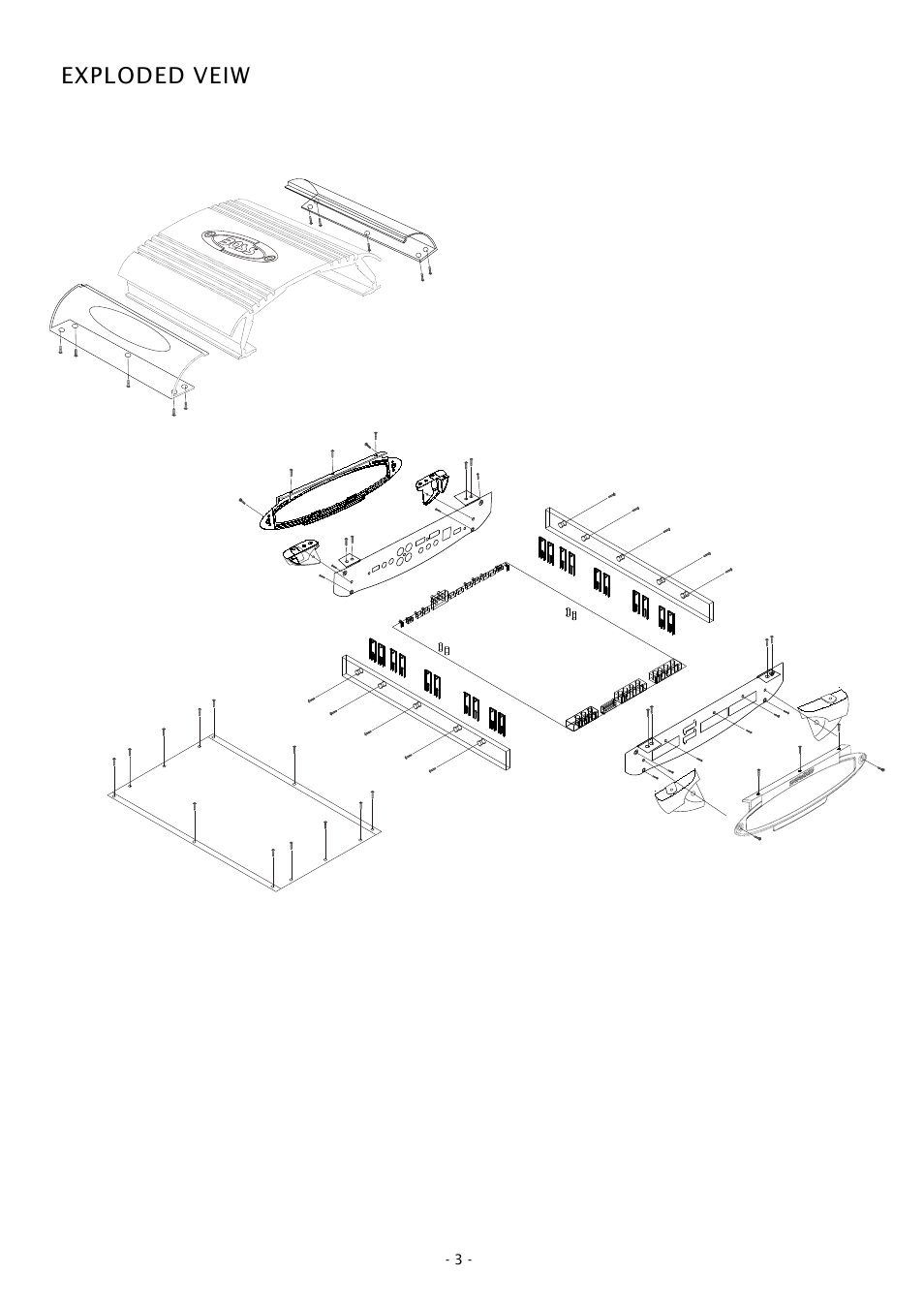 Exploded veiw | Boss Audio Systems CHAOS CH650 User Manual | Page 3 / 9