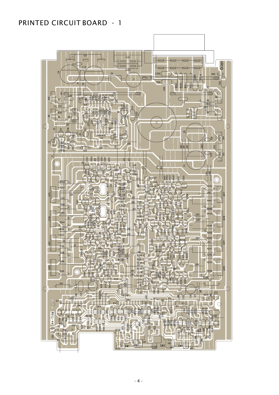Printed circuit board - 1 | Boss Audio Systems GT780 User Manual | Page 4 / 9