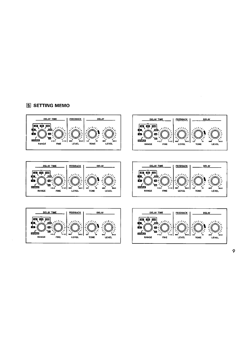 Boss Audio Systems Boss Digital Panning Delay RPD-10 User Manual | Page 9 / 12