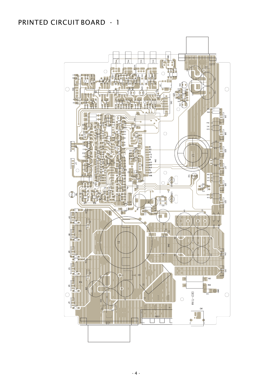 Printed circuit board - 1 | Boss Audio Systems GT2500D User Manual | Page 4 / 10