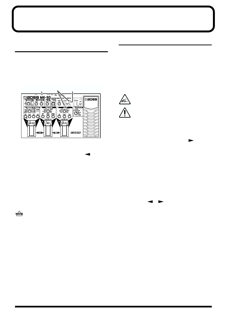 Appendices, Adjusting the expression pedal | Boss Audio Systems ME-50 User Manual | Page 26 / 36