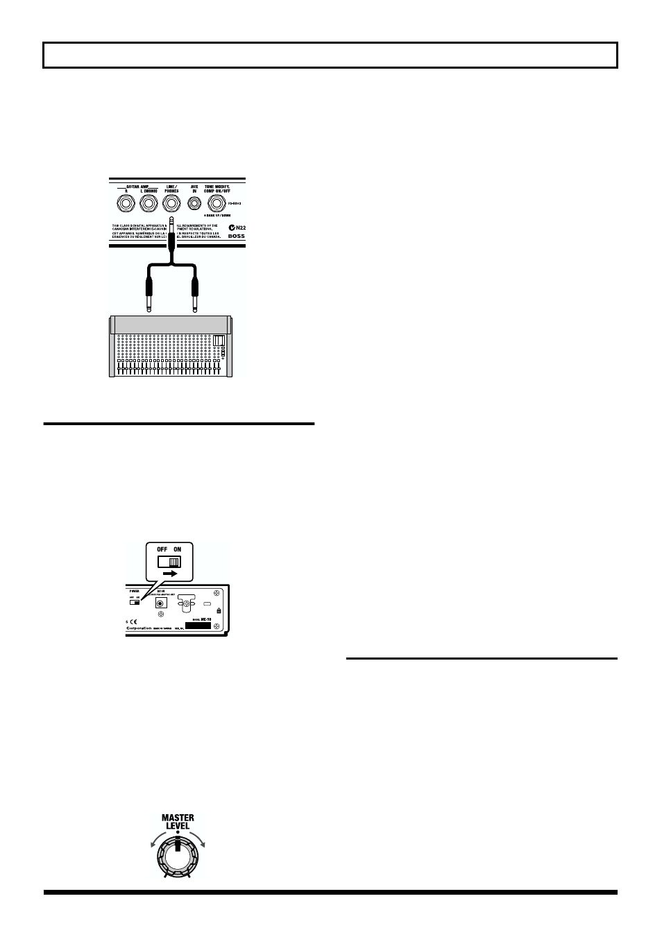 Turning on the power, Adjusting the volume, Turning off the power | 7 playing sounds, If there is no sound/if the volume is low | Boss Audio Systems ME-50 User Manual | Page 7 / 36