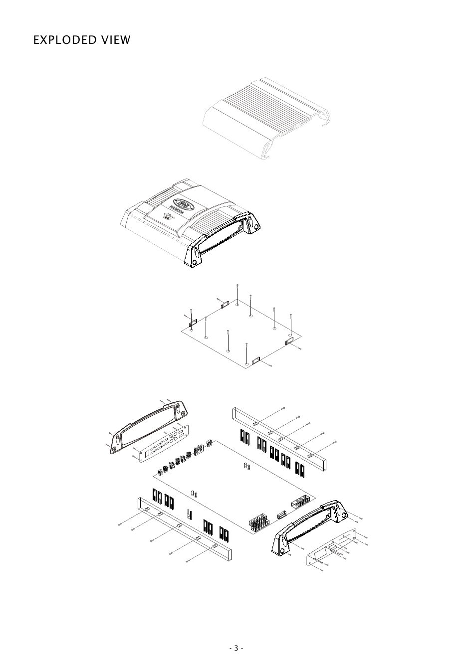 Exploded view | Boss Audio Systems GT1280 User Manual | Page 3 / 9