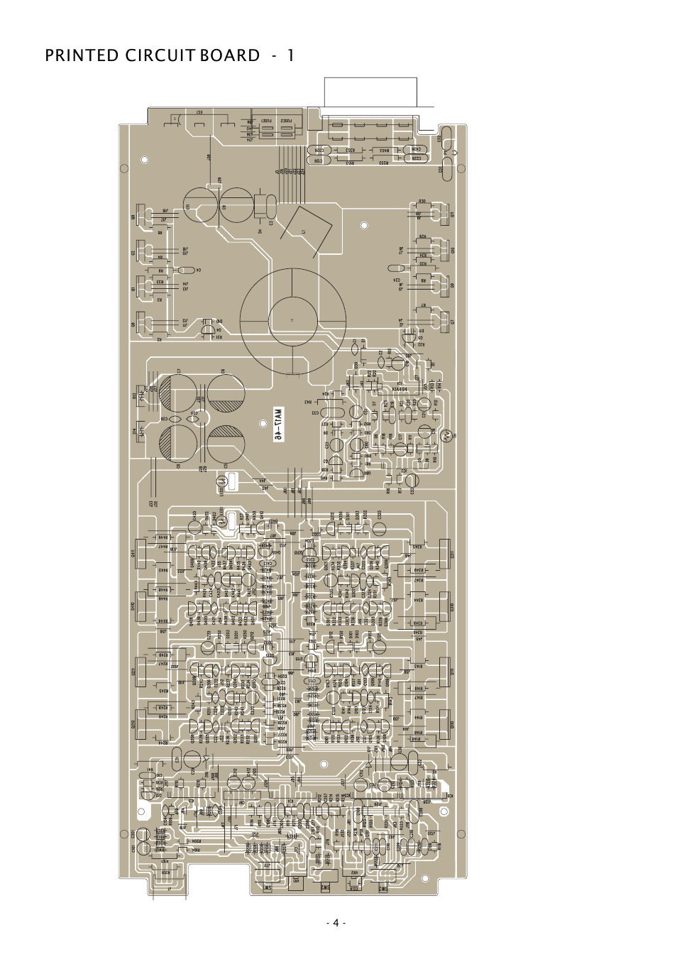 Printed circuit board - 1 | Boss Audio Systems GT880 User Manual | Page 4 / 10