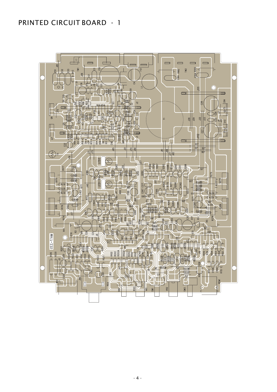 Printed circuit board - 1 | Boss Audio Systems GT380 User Manual | Page 4 / 8