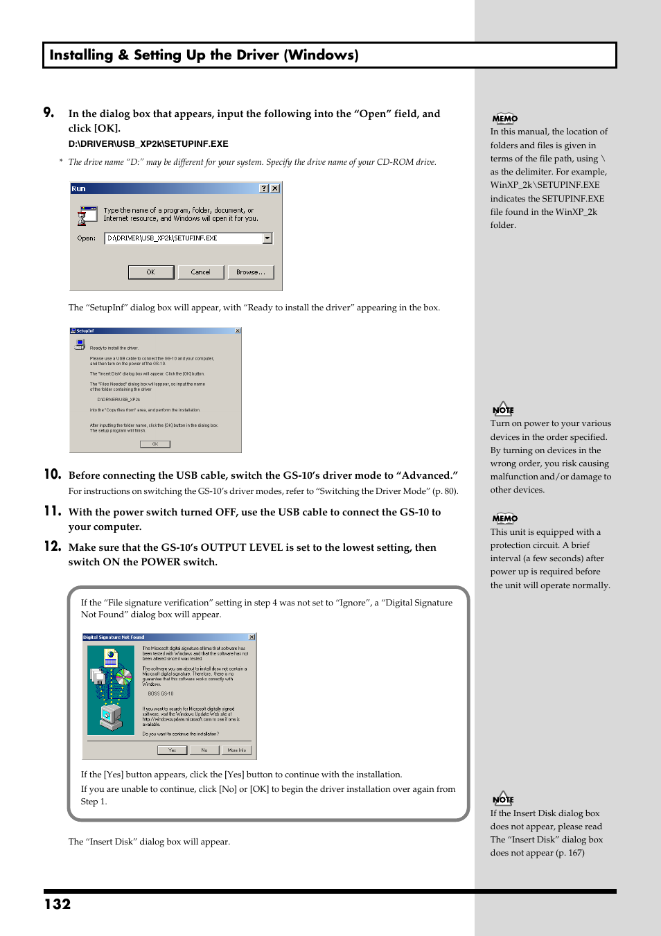 132 installing & setting up the driver (windows) 9 | Boss Audio Systems GS-10 User Manual | Page 132 / 180