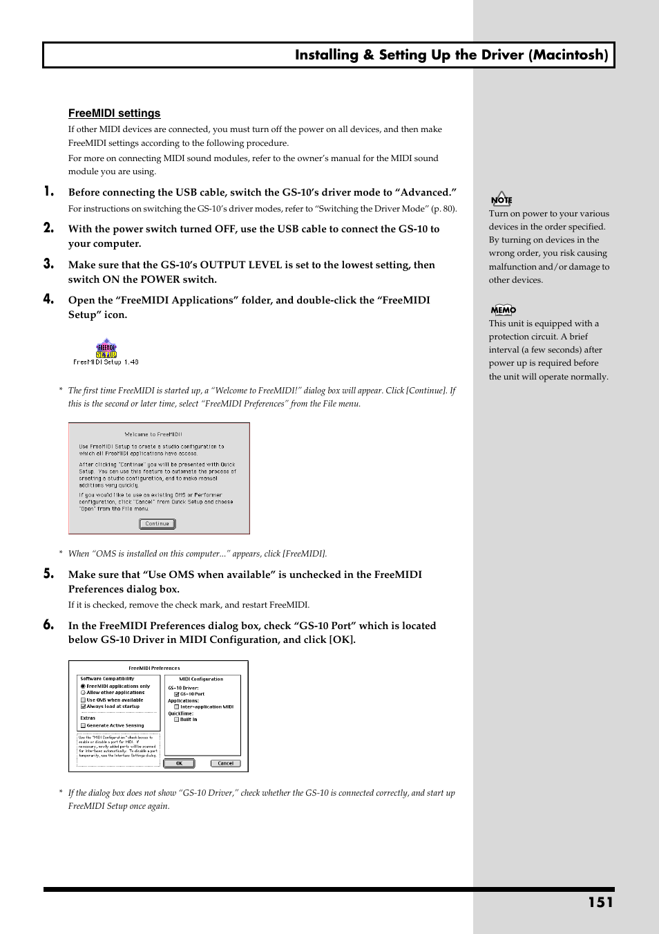 151 installing & setting up the driver (macintosh) | Boss Audio Systems GS-10 User Manual | Page 151 / 180