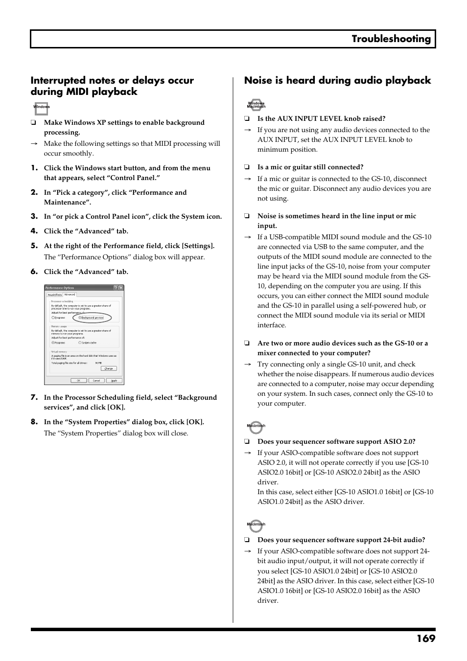 Noise is heard during audio playback | Boss Audio Systems GS-10 User Manual | Page 169 / 180