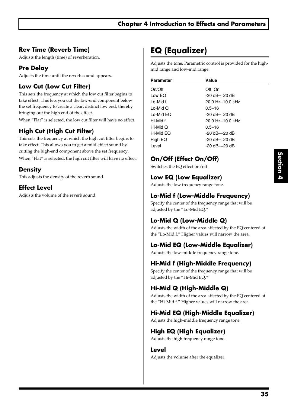 Eq (equalizer), Eq (equalizer) (p. 35) | Boss Audio Systems GS-10 User Manual | Page 35 / 180