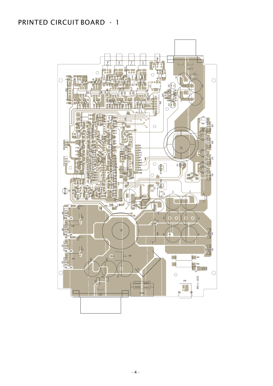 Printed circuit board - 1 | Boss Audio Systems GT1500D User Manual | Page 4 / 10