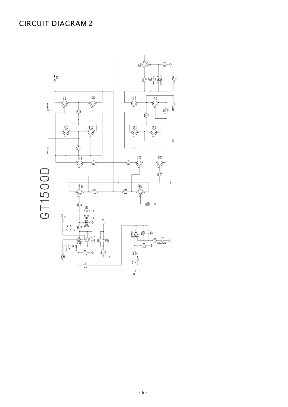 Circuit diagram 2 | Boss Audio Systems GT1500D User Manual | Page 6 / 10
