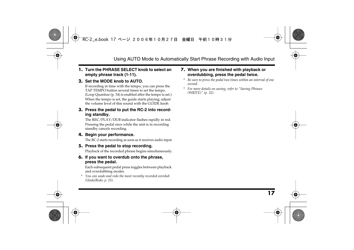 Boss Audio Systems RC-2 User Manual | Page 17 / 44