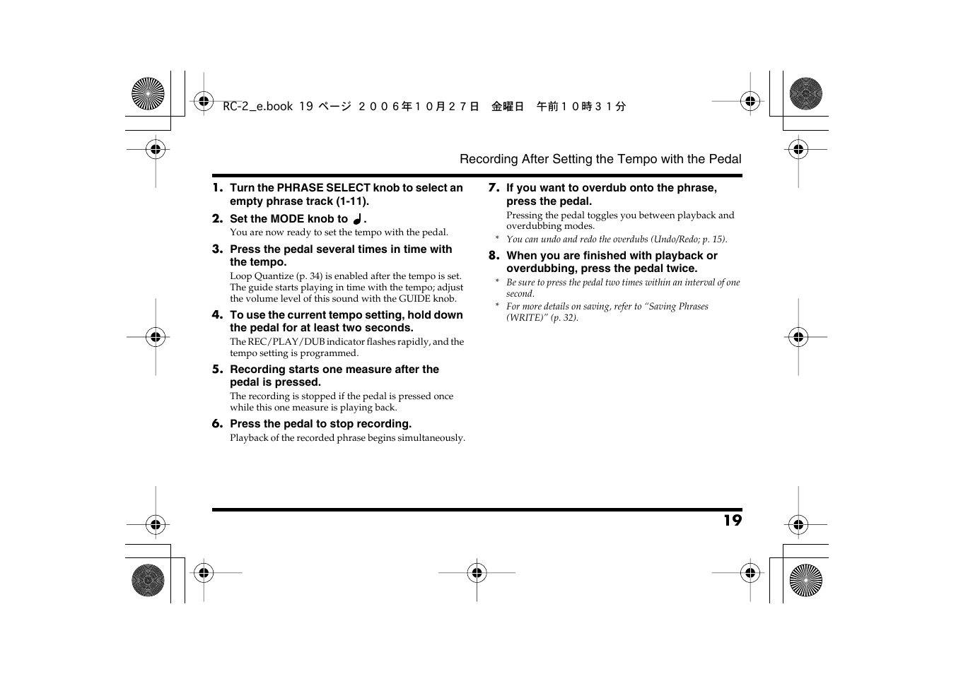 Boss Audio Systems RC-2 User Manual | Page 19 / 44