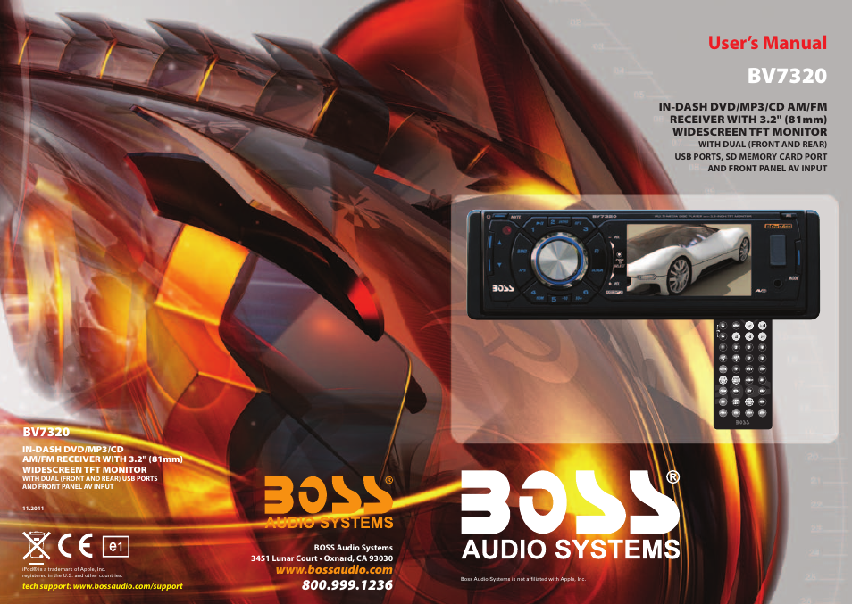 Boss Audio Systems BV7320 User Manual | 14 pages