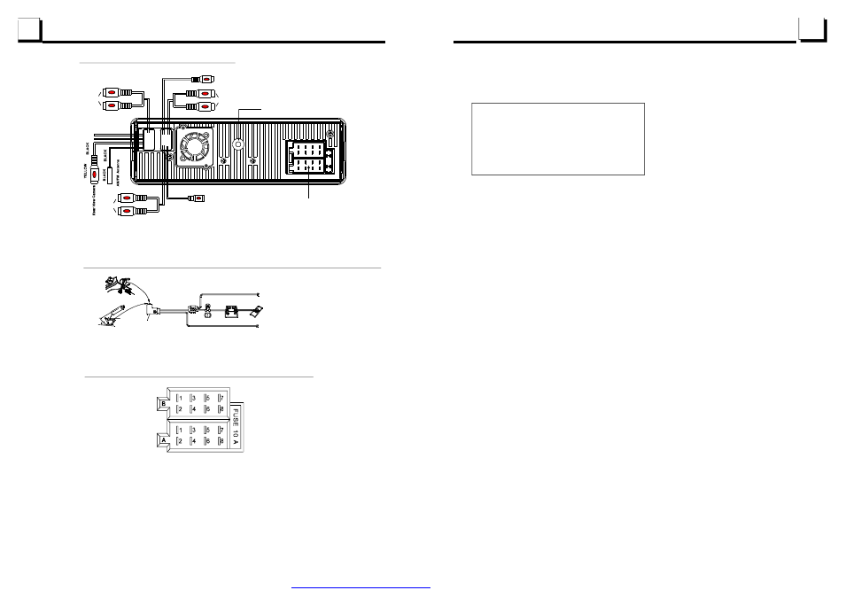 7 description of the rear cabinet, The description of the fixed iso female connector | Boss Audio Systems BV7320 User Manual | Page 8 / 14