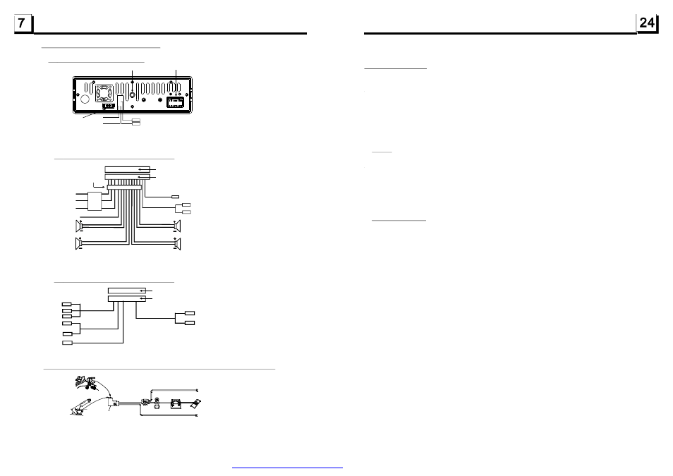 7 wires connection description | Boss Audio Systems BV9982U User Manual | Page 8 / 16