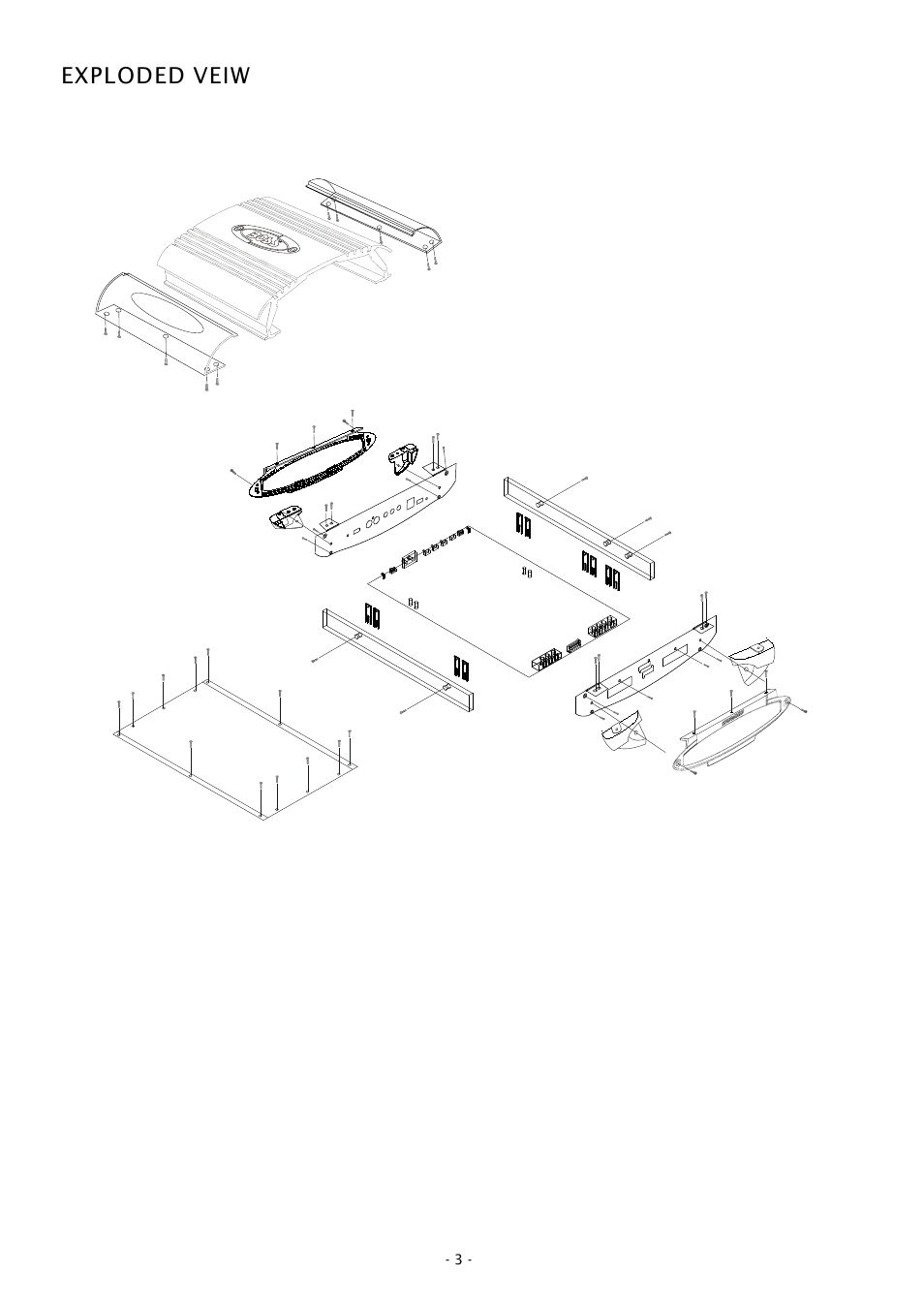 Exploded veiw | Boss Audio Systems CHAOS AMPLIFIERS CH450 User Manual | Page 3 / 8