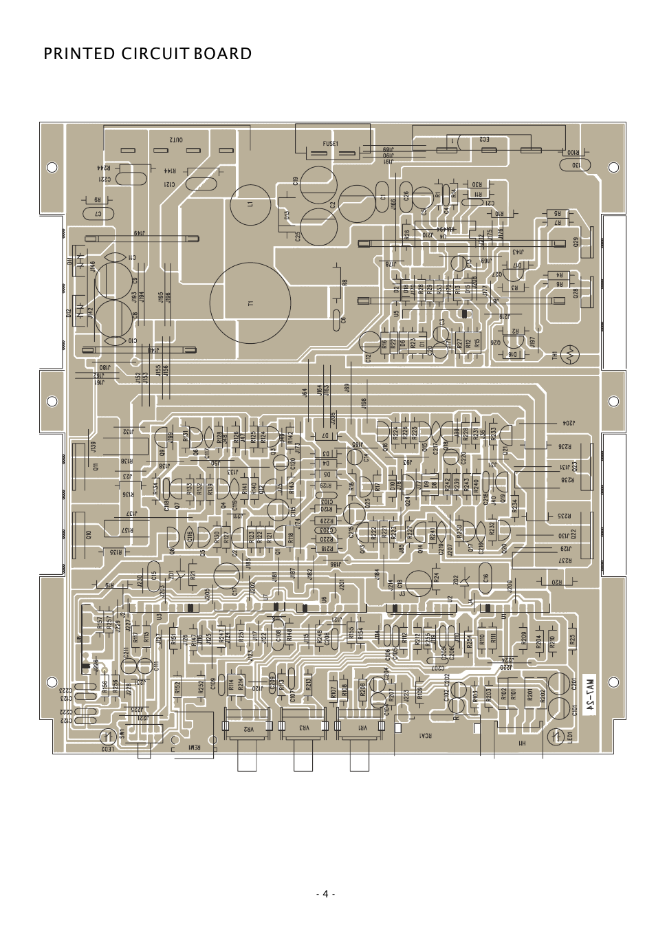 Printed circuit board | Boss Audio Systems CHAOS AMPLIFIERS CH450 User Manual | Page 4 / 8