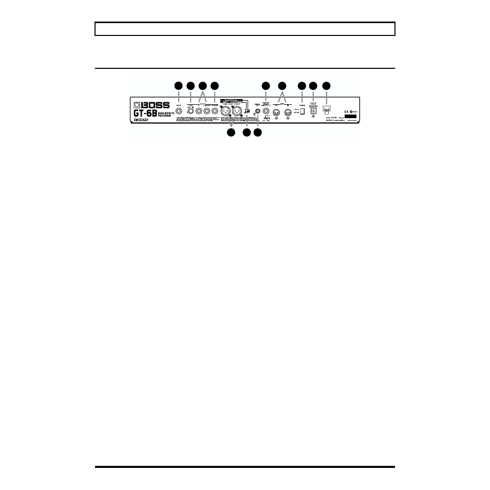 Rear panel | Boss Audio Systems GT-6B User Manual | Page 11 / 84