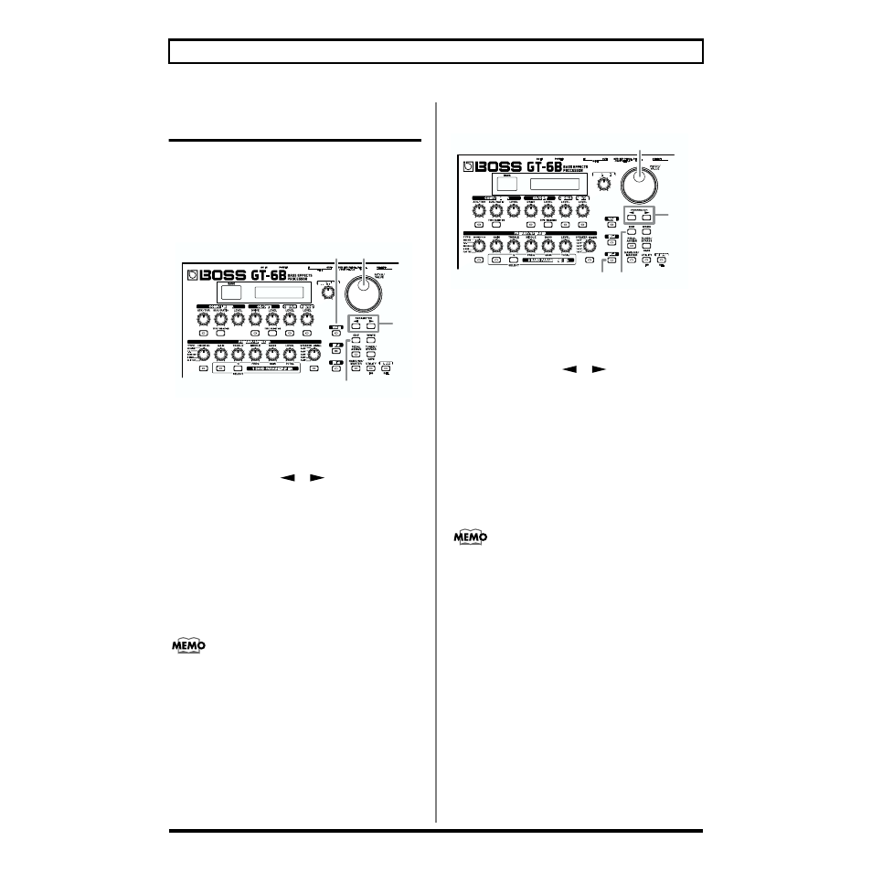 Pedal bend, Wah pedal bend | Boss Audio Systems GT-6B User Manual | Page 20 / 84