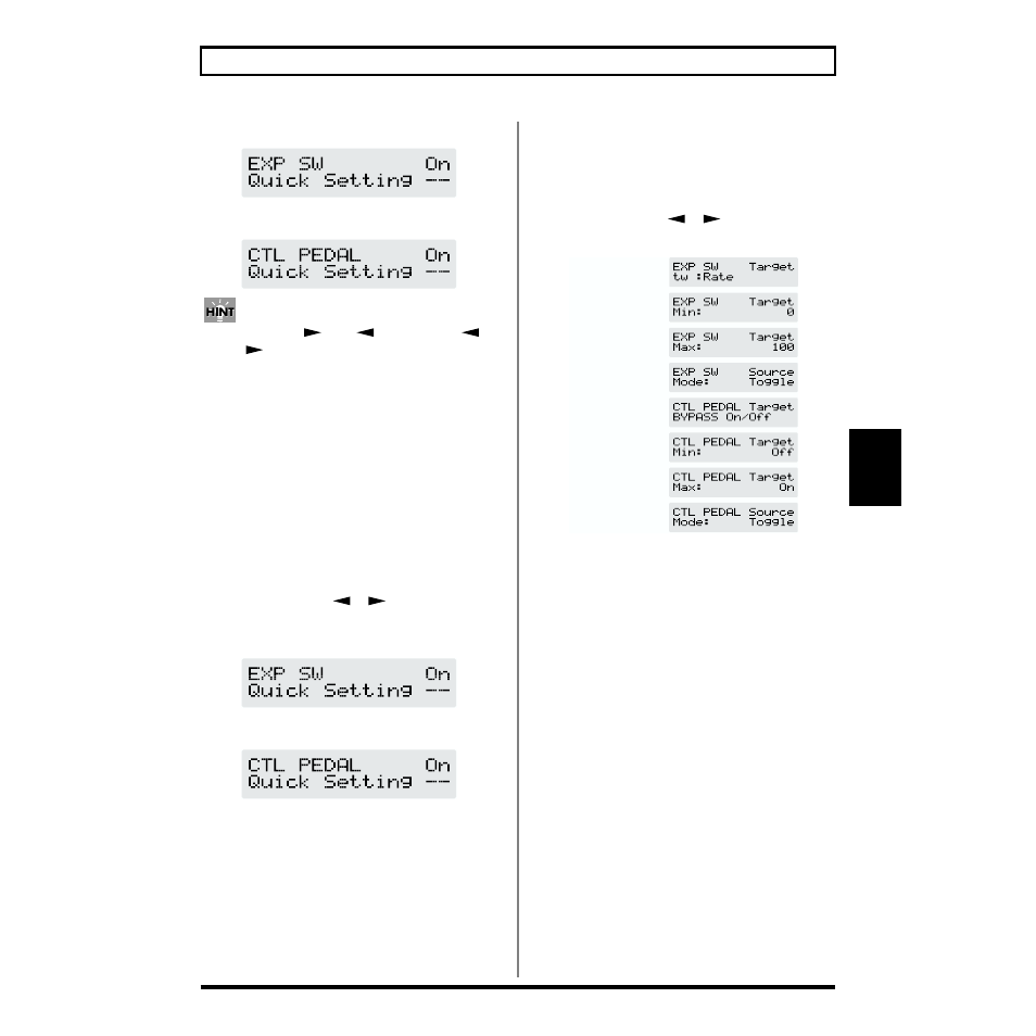 Editing “quick settings, Manual settings (p. 47), Chapter 5 | Boss Audio Systems GT-6B User Manual | Page 47 / 84