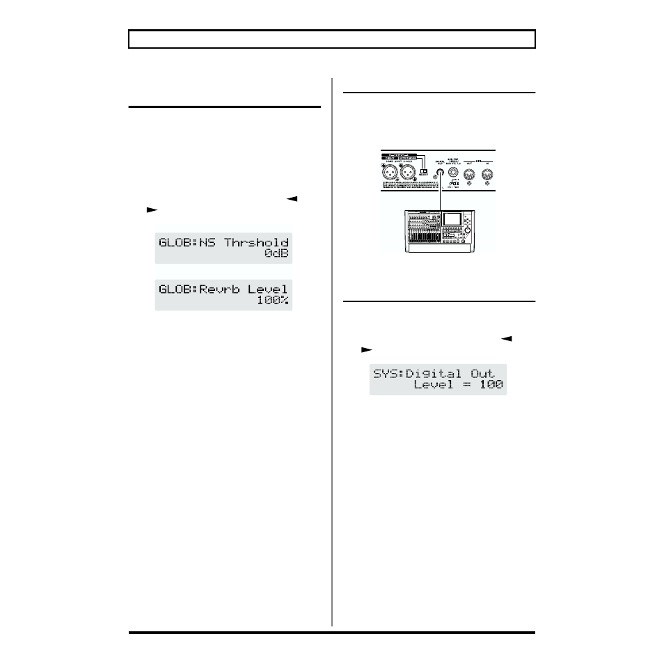 Using the digital out, Adjusting the output level from digital out, Convenient for digital recording. (p. 58) | Digital out connector (p. 58) | Boss Audio Systems GT-6B User Manual | Page 58 / 84